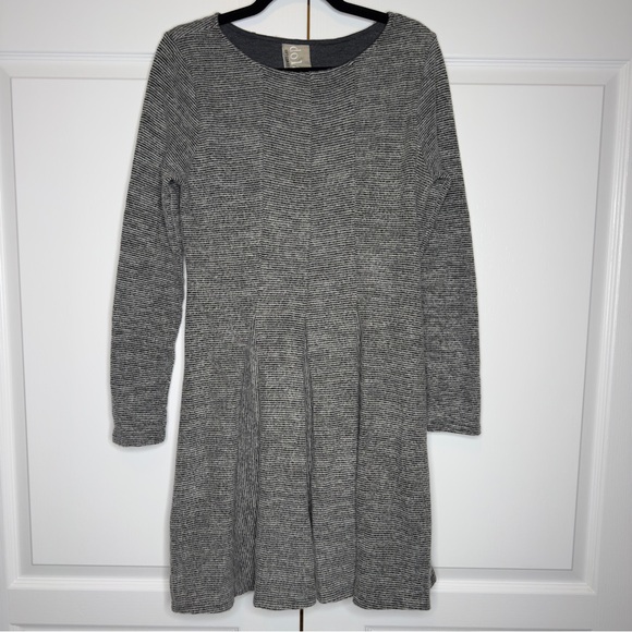 Dolan Left Coast Collection Fit & Flare Sweater Dress Gray Long Sleeve Women’s M - Picture 1 of 12